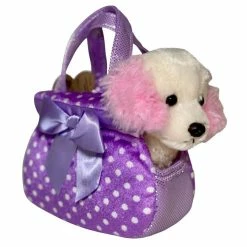 Other Plush In Bag Spaniel Purple Spot