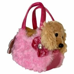 Other Plush In Bag Cocker Spaniel In Pink Fluffy Bag
