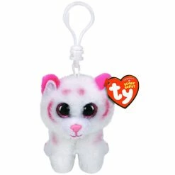 Beanie Boos Ty Beanie Boos Clips Tabor Pink White Tiger
