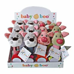 Baby Boo Squeakers Grey Cat Assorted