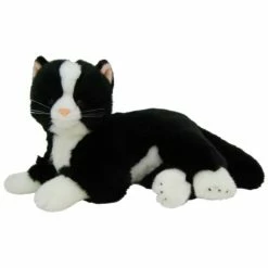 Other Laying Cat Black & White 12cm