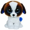 Beanie Boos Ty Beanie Boos Medium Plush Duke The Brown White Dog