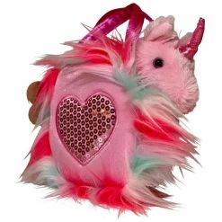 Other Plush In Bag Unicorn In Fluffy PInk Bag